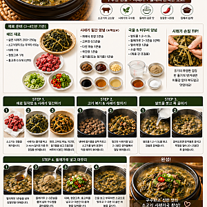 속이 뜨끈해지는 구수한 맛! 소고기 시래기국 황금 레시피 ✨