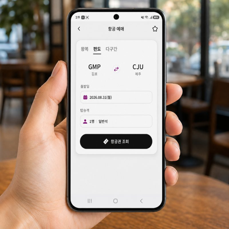 How to Book and Purchase Gimpo to Jeju Island Air Tickets on Mobile