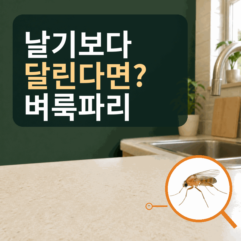 배수구를 청소해도 작은 파리가 계속 나온다면? 벼룩파리와 숨은 누수 확인법