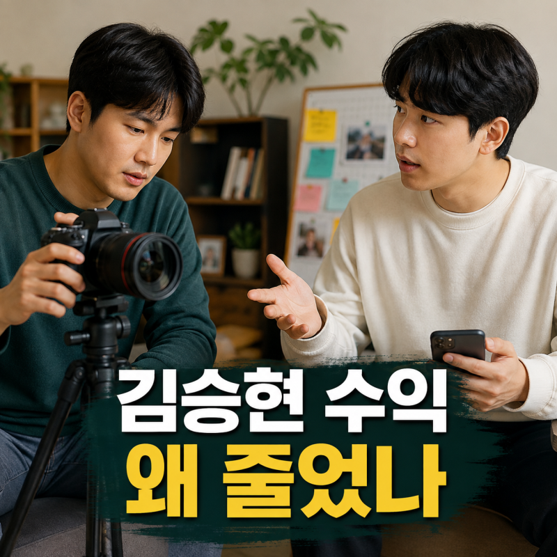 김승현 유튜브 수익 왜 줄었나, 전성기땐 1000만원?