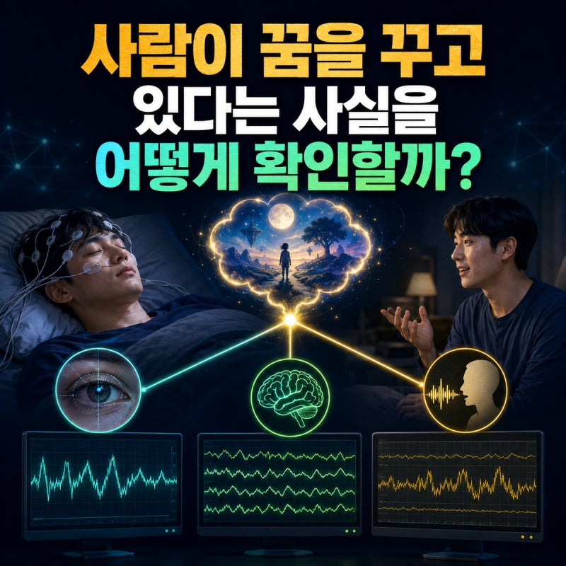 사람이 꿈을 꾸고 있다는 사실을 어떻게 확인할까?