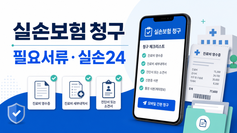 실손보험 청구, 어떤 서류가 필요할까? 실손24까지 정리