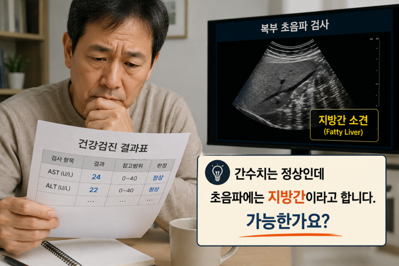 간수치는 정상인데 지방간일 수 있을까? (EP023)