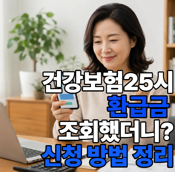 건강보험25시 환급금 조회했더니? 신청 방법 정리