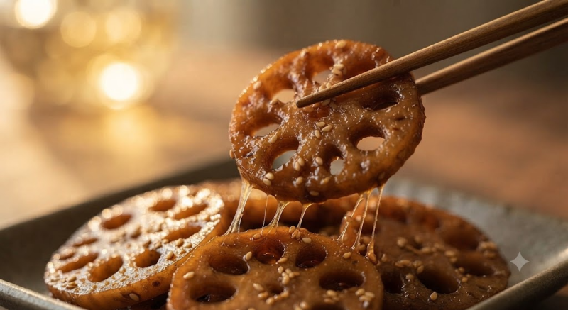 초가을 영양 반찬, 쫀득하고 달콤한 연근조림 맛있게 만드는 법