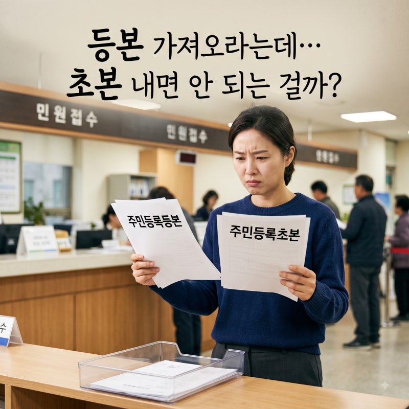 주민등록등본과 초본 차이, 어디에 무엇을 제출해야 할까?