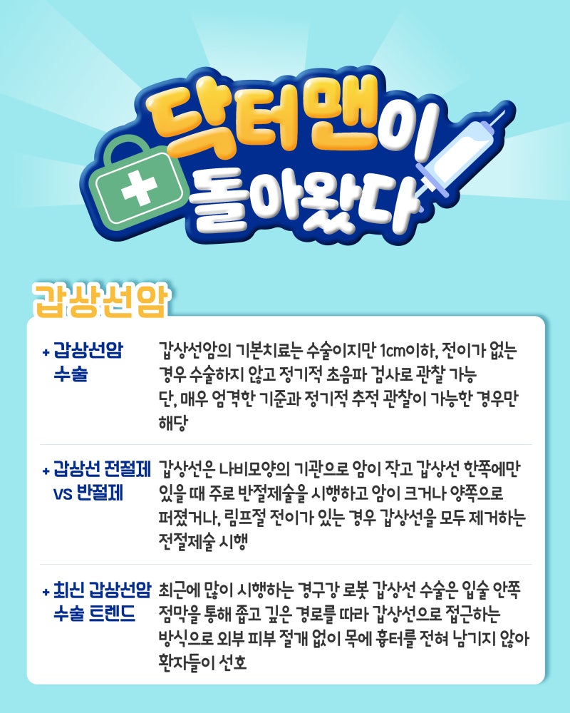 목 흉터 ZERO! 입안으로 '쏙' 떼는 로봇수술, 갑상선암