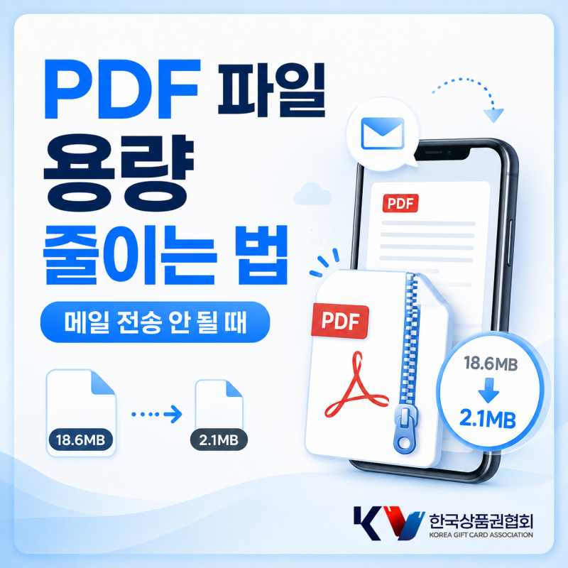 PDF 파일 용량 줄이는 법 메일 전송 안 될 때 압축하는 쉬운 방법