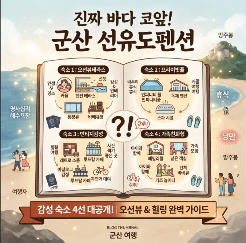 Right by the Sea: 4 Emotional Pensions in Gunsan Seonyudo