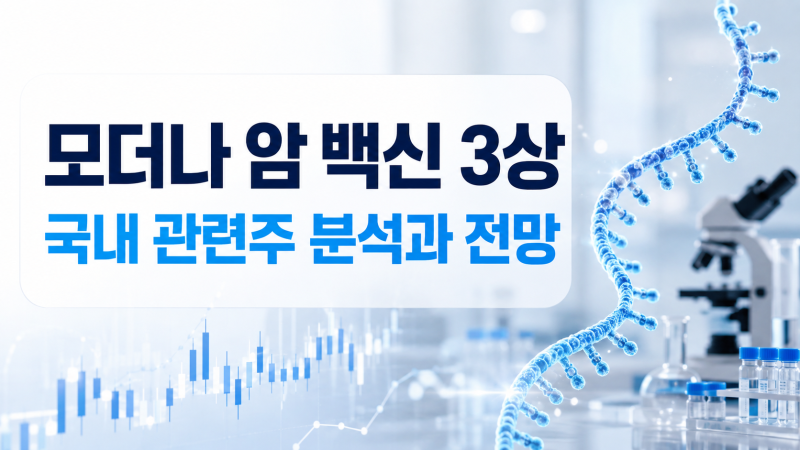 모더나 암 백신 3상 성공, 국내 관련주 총정리｜소마젠·삼양바이오팜·에스티팜 전망