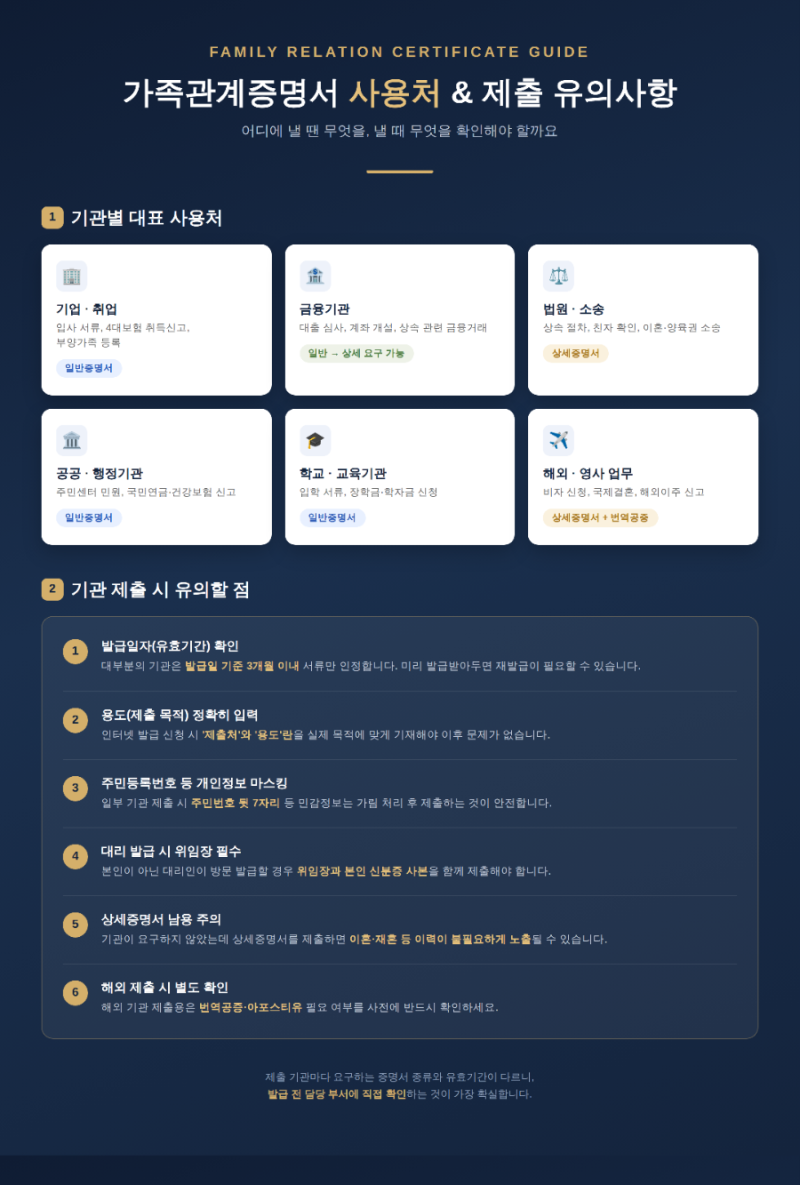 가족관계증명서 인터넷 발급방법 (일반, 상세 구분) 사용처, 절대 놓치지 마세요