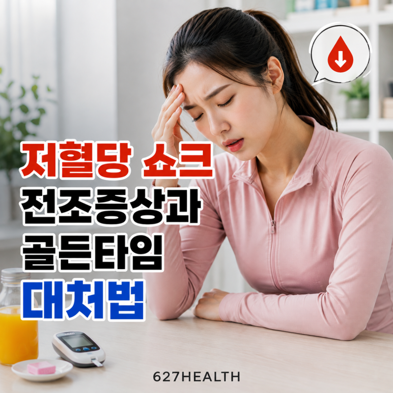 저혈당 쇼크 전조증상과 골든타임 대처법