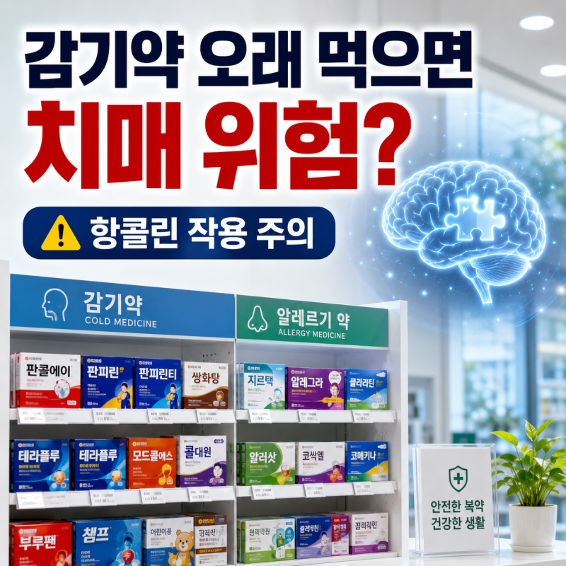 감기약 오래 먹으면 치매 위험? 꼭 알아야 할 항콜린 작용