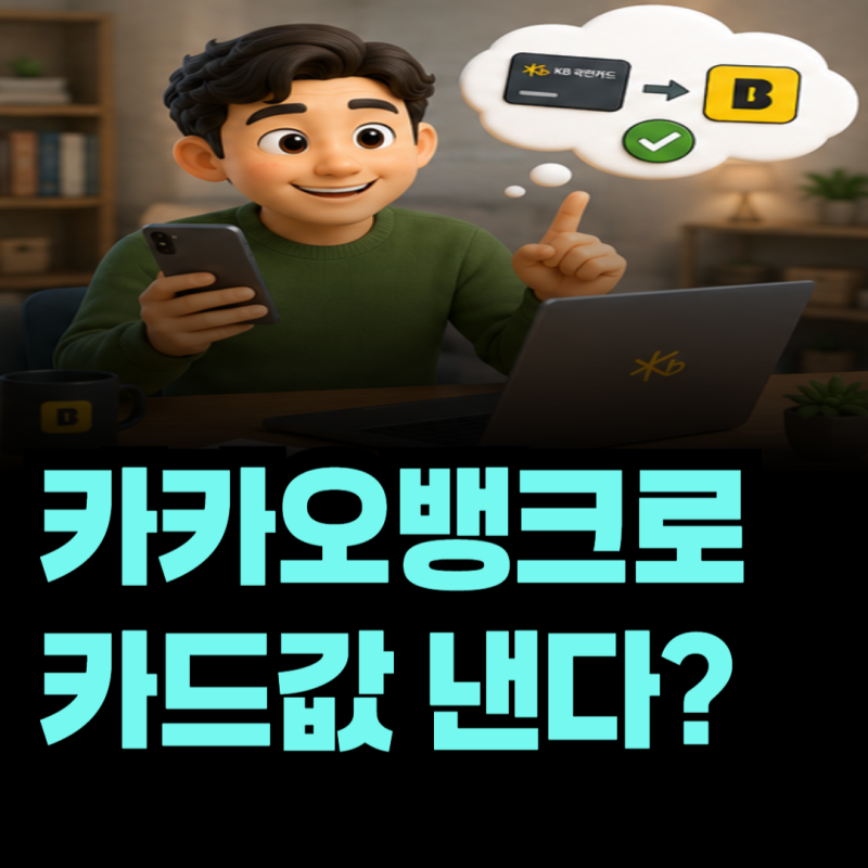 KB국민카드 결제계좌를 국민은행이 아닌 카카오뱅크로 바꿀 수 있을까?