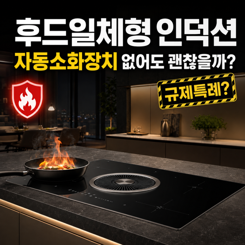 후드일체형 인덕션, 주방 자동소화장치가 없어도 괜찮을까? 삼성은 왜 규제특례를 받았나