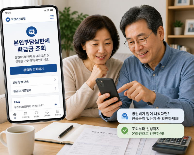 본인부담상한제 환급금 조회방법｜내가 받을 돈이 있는지 확인하는 법