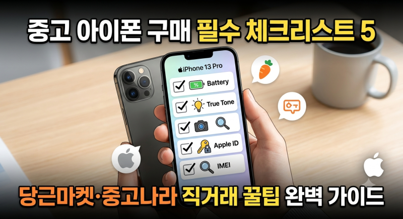 당근마켓·중고나라 필수! 중고 아이폰 구매 전 꼭 확인해야 할 체크리스트 5가지 완벽 가이....