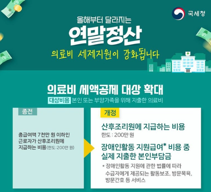 산후조리원 갔다면 연말정산 때 빼먹지 마세요 — 출산 1회당 최대 200만 원이 의료비 공제 대....