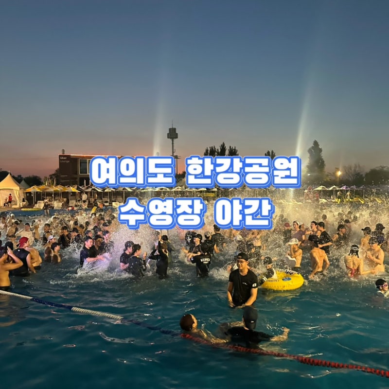 여름에만 즐길 수 있는 여의도 한강공원 수영장 야간 후기