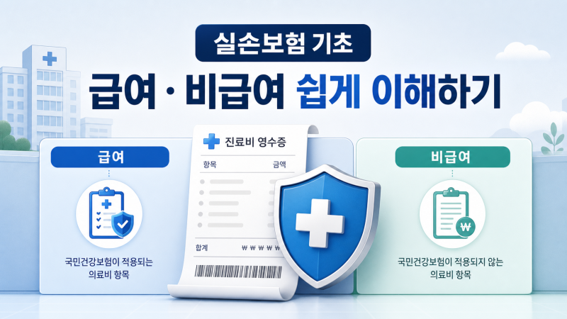 실손보험이란? 급여·비급여부터 쉽게 이해하기