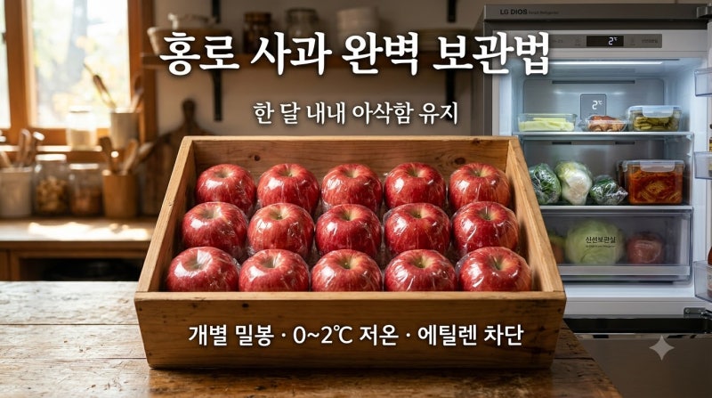 새콤달콤한 홍로 사과 제대로 알고 맛있게 보관하는 방법 총정리
