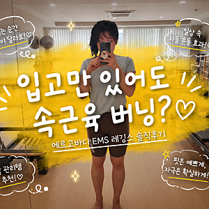 EMS레깅스 에르고바디 효과 하체 관리 내돈내산 솔직 후기 할인코드