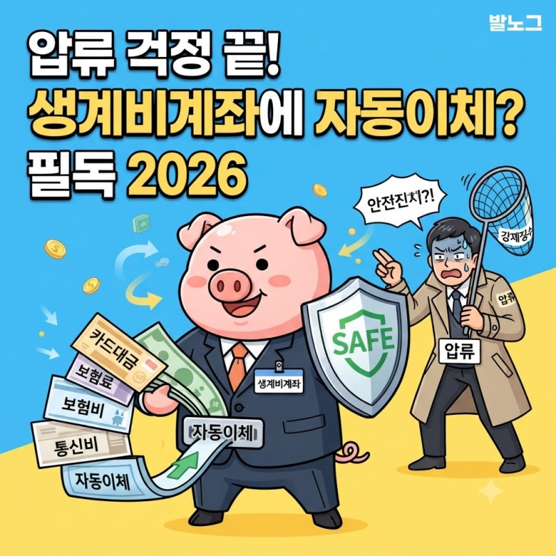 2026 : 생계비계좌에 카드대금·보험료를 자동이체해도 될까? 압류 걱정보다 먼저 봐야 할 것