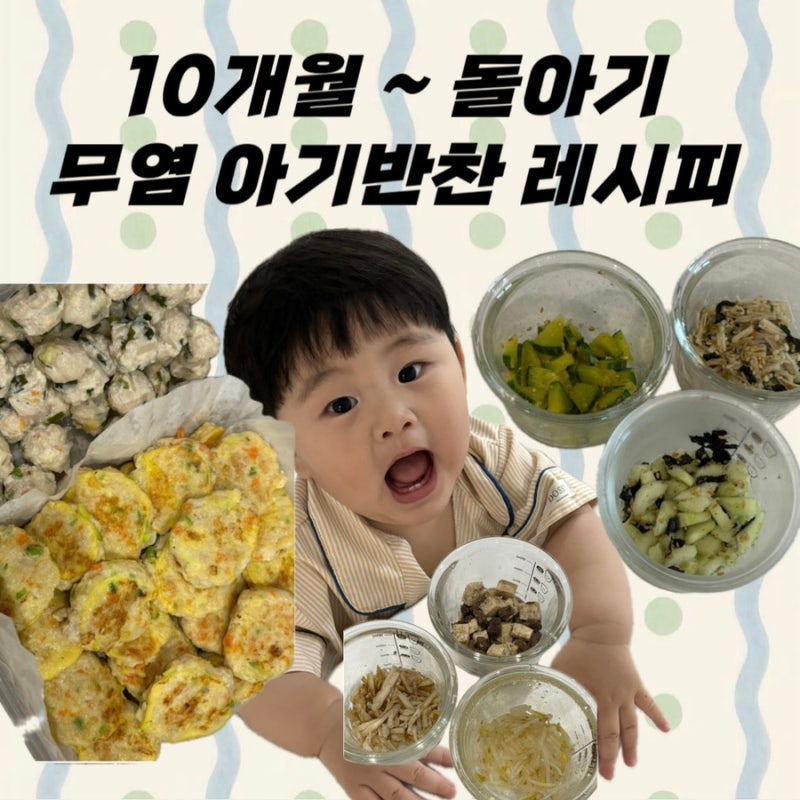10개월~돌아기 밥태기에도 잘먹는 무염 아기 반찬 레시피 모음 ! 이유식 유아식 냉동 반찬 추....