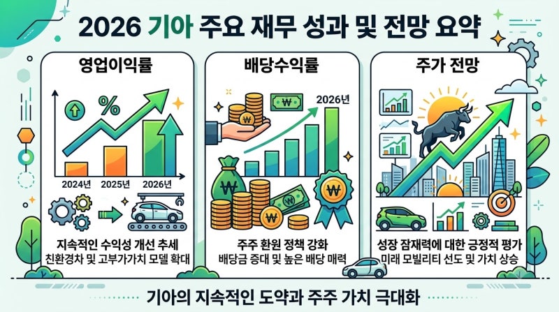 2026년 기아 영업이익률 추이와 배당수익률 주가 전망 총정리