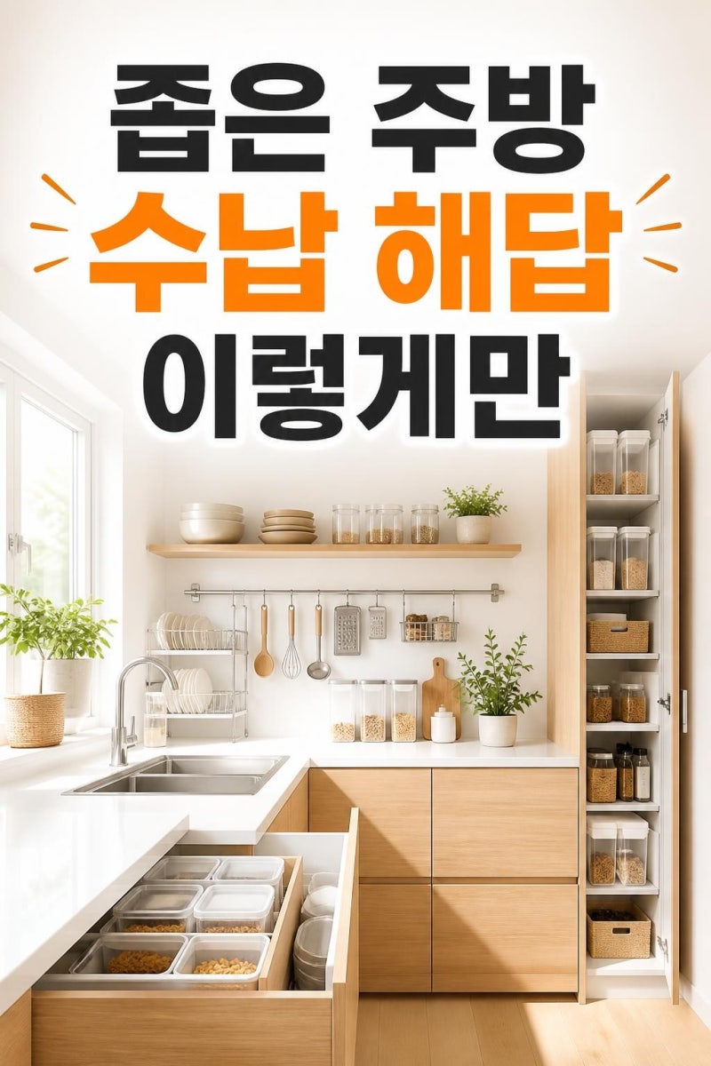 이케아 주방 수납 아이디어 7가지, 좁은 주방도 넓어 보이는 정리 공식