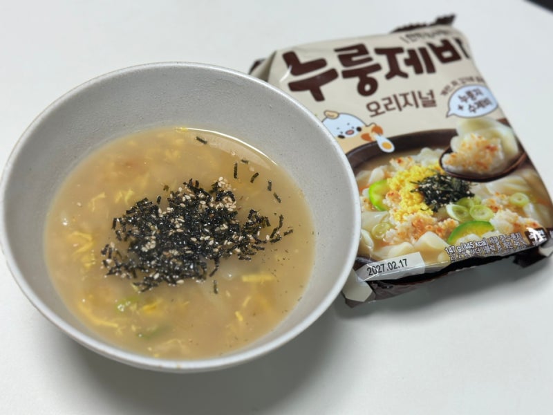 끓이기만 하면 되는 간편식 수제비밀키트 누룽제비 오리지널 후기