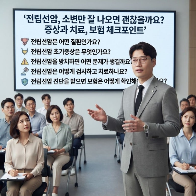 전립선암, 소변만 잘 나오면 괜찮을까요? 증상과 치료, 보험 체크포인트