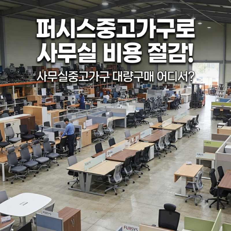 사무실중고가구 대량구매 어디서? 퍼시스중고가구로 사무실 가구 비용 줄이는 방법