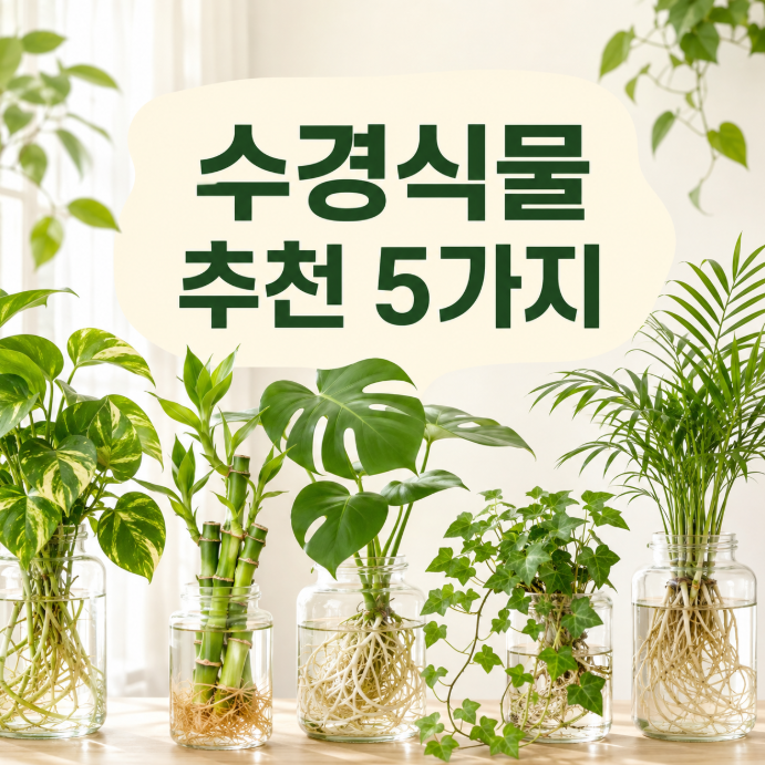 수경식물 추천 5가지, 물에서 키우기 쉬운 수경재배식물