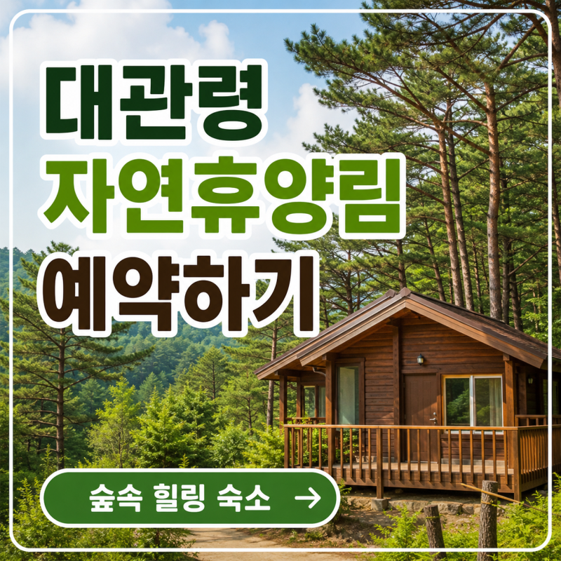 강릉 가족여행 대관령자연휴양림｜예약·가격·입실시간 정리