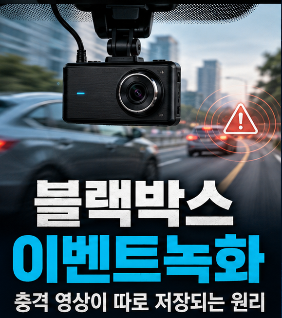 블랙박스 이벤트녹화 충격 영상이 따로 저장되는 원리 알아보기