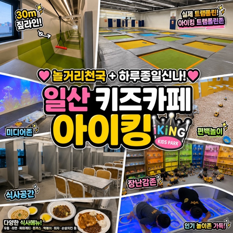 일산 키즈카페 아이킹 일산화정점 700평 대형 키즈카페 놀거리 천국