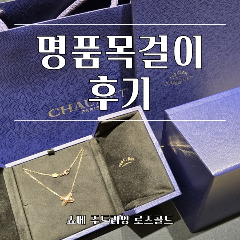 9월 가격인상 쇼메 주드리앙 로즈골드 구매 및 명품목걸이 추천리스트