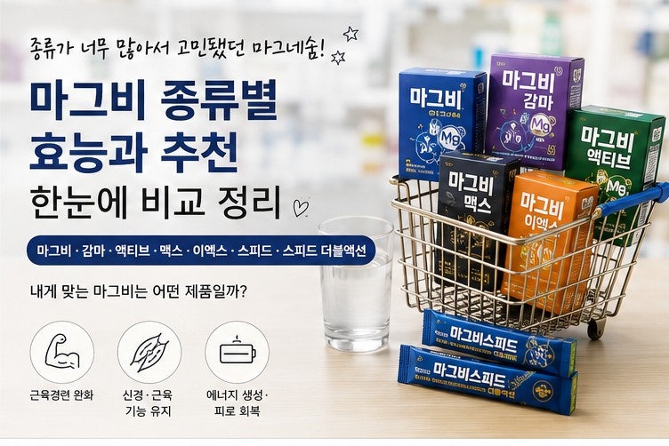 마그비 종류별 효능과 추천 총정리