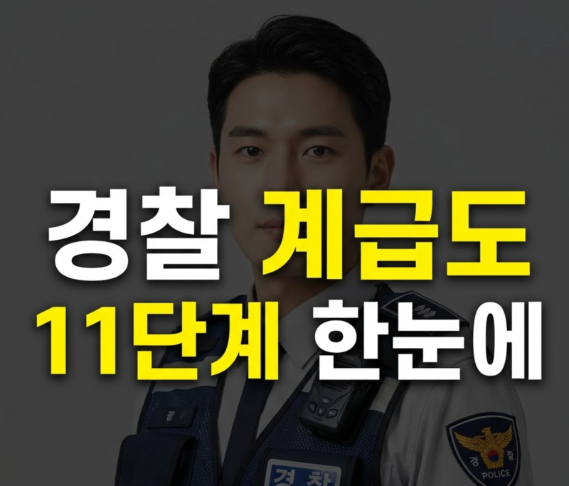 경찰계급도와 계급 순서(+계급장, 계급표 연봉, 공무원 비교 총정리)
