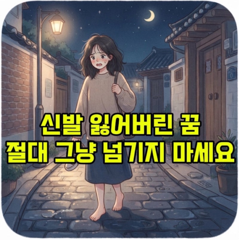 "신발 잃어버리면 100% 이별?" 신발 꿈해몽 상황별 소름 돋는 진짜 의미 3가지