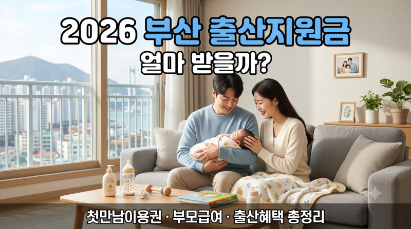 2026 부산 출산지원금 얼마 받을까? 출산지원금·첫만남이용권·부모급여 총정리