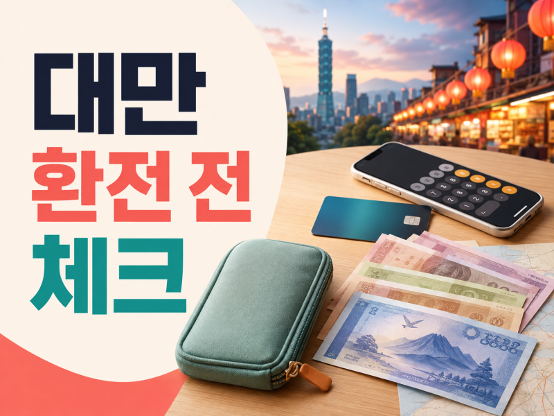 대만 환전 팁, 현금·카드·ATM 어떻게 나눠야 할까?