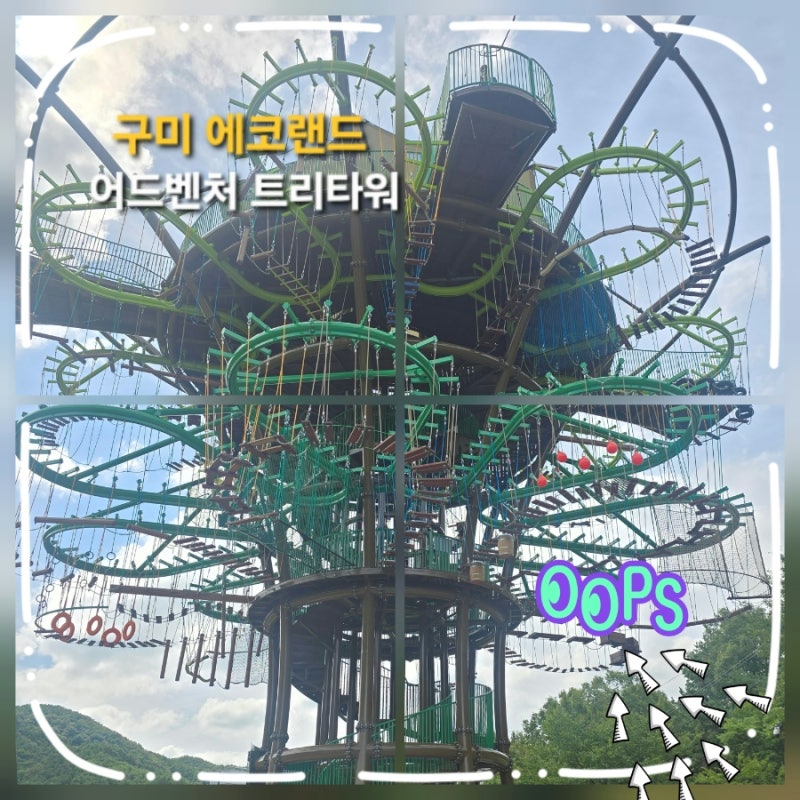 구미 에코랜드 어드벤처 트리타워 위치. 예약. 가격 .부대시설 정보