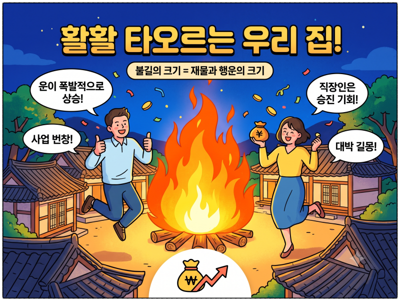 집에 불나는 꿈 해몽 총정리 활활 타오르면 대박!