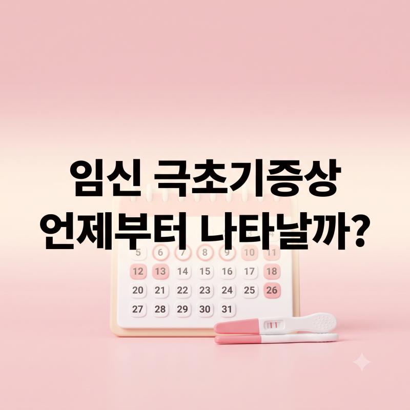 임신 극초기증상 나타나는 시기와 배아픔·냉·열감 핵심 구분법