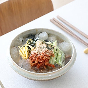 도토리묵사발 레시피 냉면육수 활용 초간단 도토리묵사발 만들기