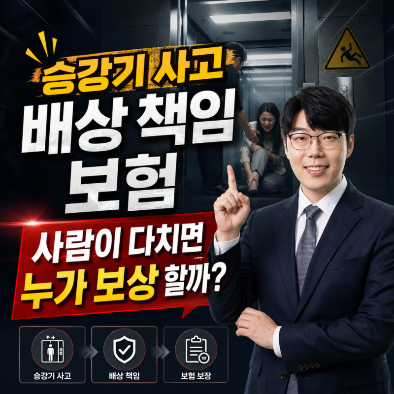 승강기 사고 배상 책임보험 사람이 다치면 누가 보상할까?