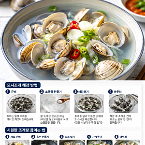 모시조개 해감 방법과 시원한 조개탕 맛있게 끓이는 비법
