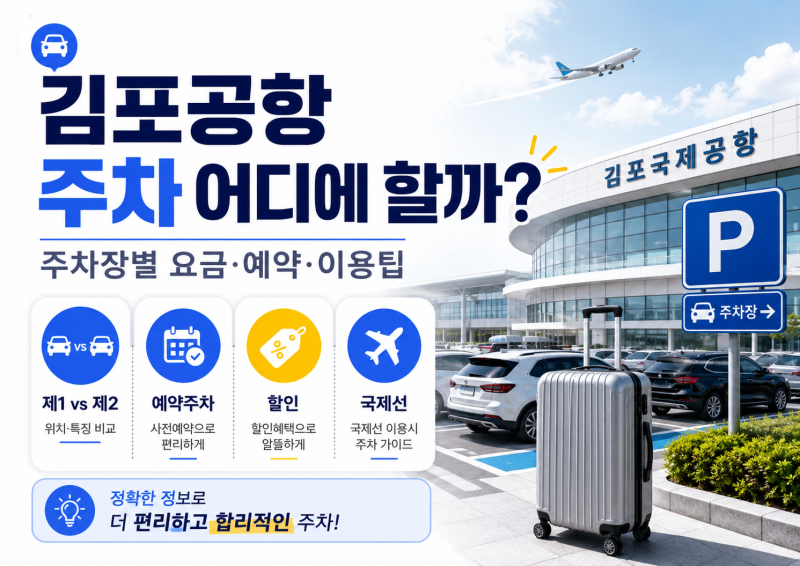 김포공항 주차 어디에 할까? 주차장별 요금·예약·이용팁